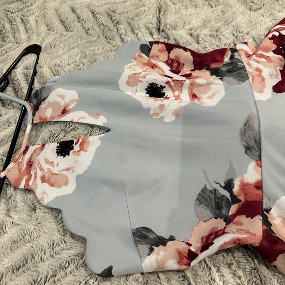 David’s Bridal Skater Dress Multicolor - Picture 3 of 5